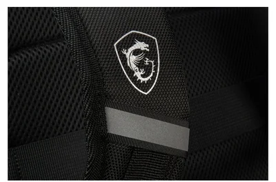 MSI Titan Gaming Backpack, Water resistant  IPX-2, Padded mesh back panel, All laptop up to 18", 51 x 34 x 9cm