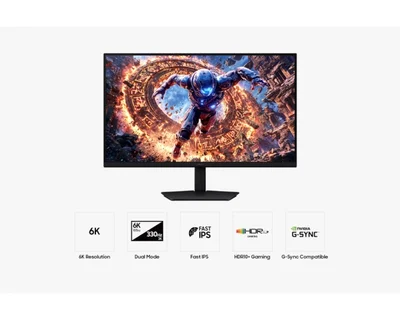 Samsung 32'' LS32HG802SU Odyssey IPS  G8 6K 6144x3456 1ms 165Hz Black + Logitech G102 Mouse, Lightsync RGB, 8000 DPI, 6 Programmable Buttons, Black