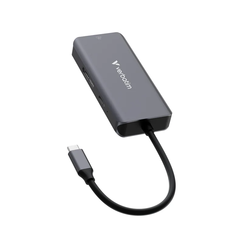Verbatim USB-C Essentials Multiport Hub 6 Port with RJ45