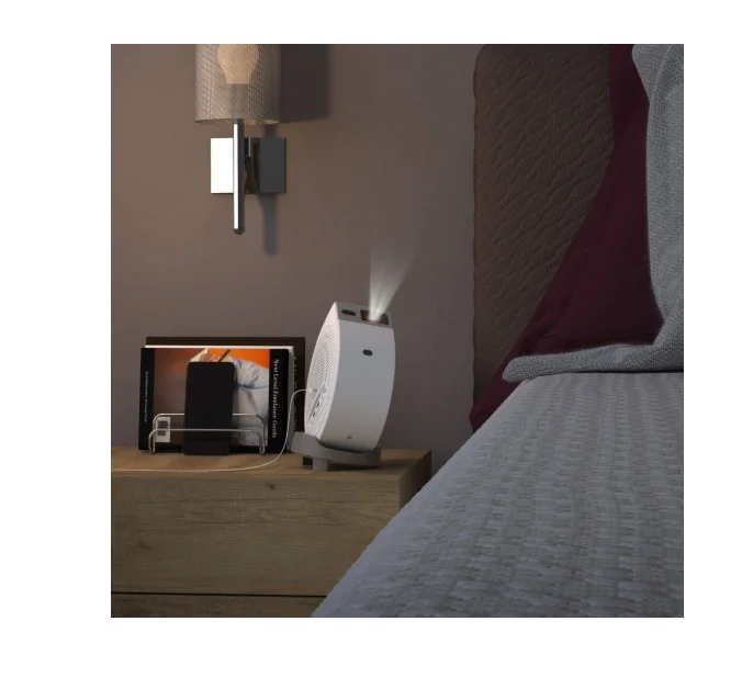 BenQ GV32 Portable Ceiling Projector, 1080P (1920x1080), 100K:1, 500 ANSI Lumens, 1.2X, Auto Keystone, HDMI (ARC 5.1 channel), USB-C (w/DP PD), USB, BT 5.0,  2x4W Speakers + 10W Woofer, Google TV, SmartRemote App, WiFi, 1.6kg, White
