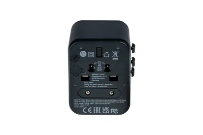 Адаптер за пътуване Verbatim UTA-02 универсален с USB-C PD 20W и USB-A QC 3.0