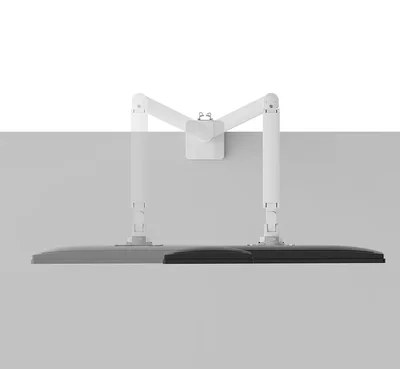 Стойка за монитор NEOMOUNTS BY NEWSTAR – Next Slim, 17-35", газов механизъм, Topfix, 180° стопер, бял