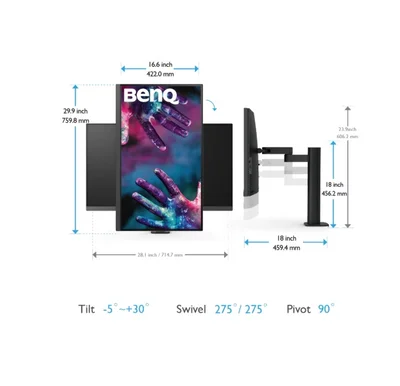 BenQ PD3205UA 31.5W LED MONITOR PD3205UA DARK GREY