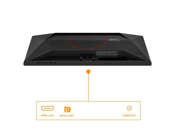 AOC 25G42E, 24.5" Fast IPS WLED, 1920x1080@180Hz, 1ms GtG, 0.5ms MPRT, 300cd m/2, 1000:1, 80M:1, Adaptive Sync, FlickerFree, Low Blue Light, Tilt, HDMI, DP