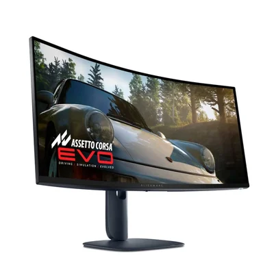 Монитор Dell Alienware AW3425DW 34.2" QD-OLED извит, WQHD (3440x1440), 240Hz, 0.03ms, 21:9, FreeSync Premium Pro, G-SYNC, HDR 400, 99.3% DCI-P3, черен