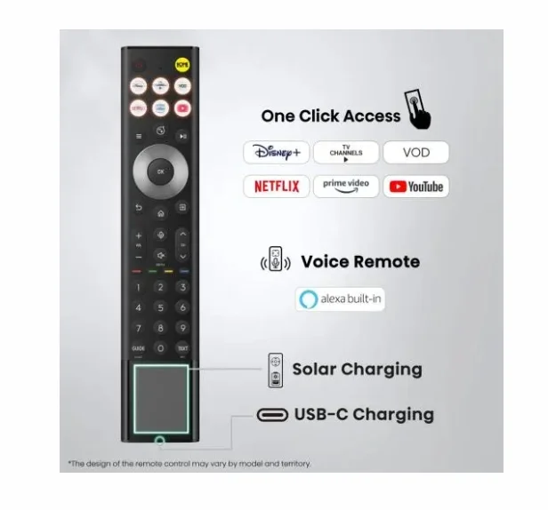 Hisense 65"U7S Pro, 4K Ultra HD 3840x2160, ULED, FALD, Quantum Dot, 165Hz, IPS, HDR 10+, HLG, Dolby Vision IQ, Dolby Atmos, Smart TV, WiFi 5GHz, WiFi Direct, BT, Anyview Cast,light sensor,Solar Powered Remote, 4xHDMI, 2xUSB, LAN, CI+, DVB-T2/C/S2, Black