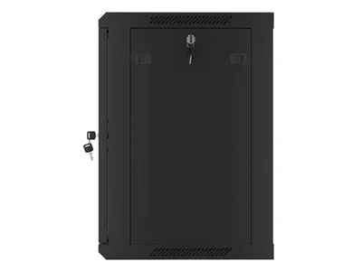 Lanberg rack cabinet 19" wall-mount 12U/600x450 with perforated door black (flat pack)