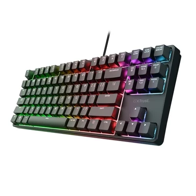 Геймърска клавиатура TRUST GXT864 Cada TKL US