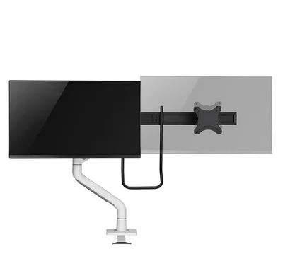 Neomounts Next One Desk Mount, double display crossbar (topfix clamp/grommet)