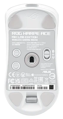 Геймърска мишка ASUS ROG Harpe Ace Aim Lab Edition 36 000 dpi, 5 бутона, бяла