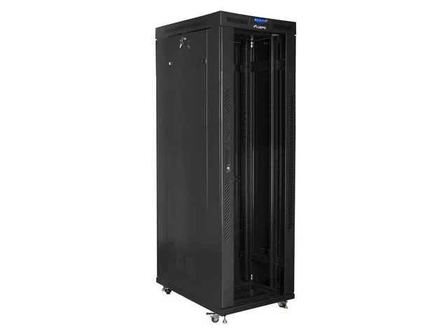 Lanberg rack cabinet 19" free-standing 42U/800x1000 (flat pack) with glass door lcd black v2