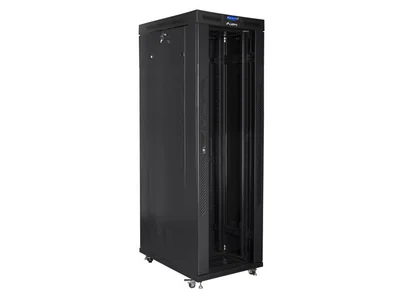 Lanberg rack cabinet 19" free-standing 42U/800x1000 (flat pack) with glass door lcd black v2