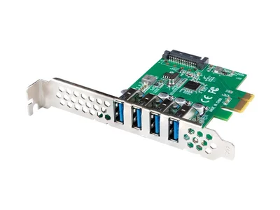 Lanberg pci express x1 card->4x USB-A 3.1 gen1 low profile