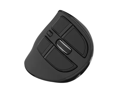 Безжична вертикална мишка Natec Euphonie Pro, 4000 DPI, Bluetooth 5.0, тиха, програмируема, черна