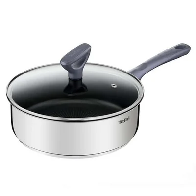 Тиган соте Tefal Daily Cook G7303255 24 см с капак, индукция, термоиндикатор
