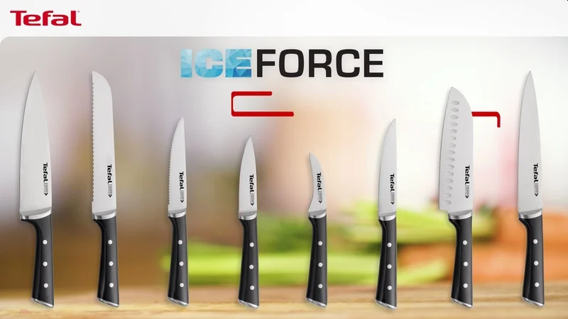 Нож за хляб Tefal Ingenio Ice Force K2320414 20 см, неръждаема стомана