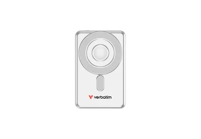 Verbatim Charge 'n' Go 2C Power Bank Magnetic Wireless 5000mAh with 2 USB-C Cables & Stand Silver