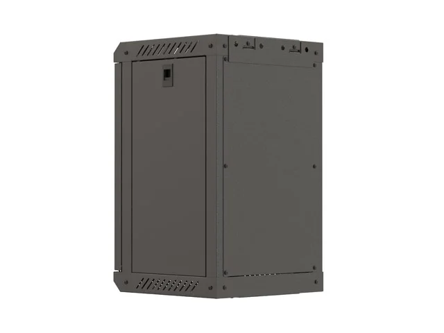 Lanberg rack cabinet 10" wall-mount 9U/300x300 (flat pack) with glass door black