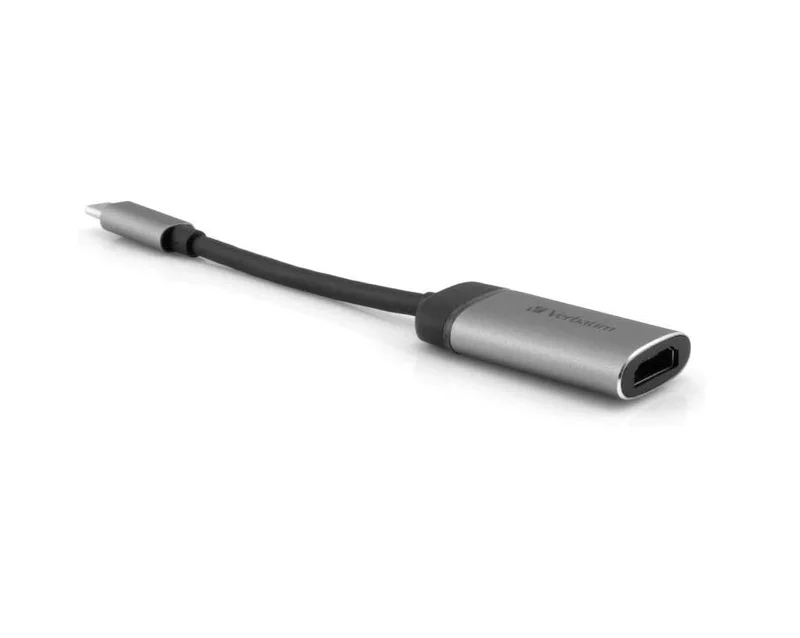 USB-C към HDMI 4K адаптер Verbatim, USB 3.1 Gen 1, 10 см, Silver