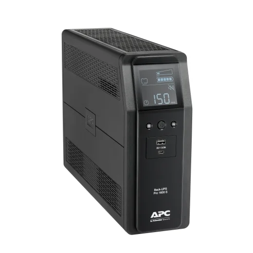 UPS APC – Back-UPS Pro BR1600SI, 1600VA, 8 изхода, line-interactive, AVR, LCD дисплей