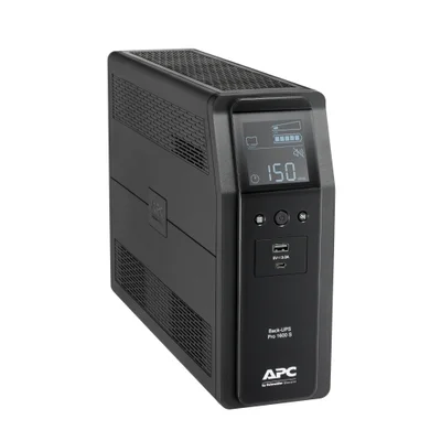 UPS APC – Back-UPS Pro BR1600SI, 1600VA, 8 изхода, line-interactive, AVR, LCD дисплей