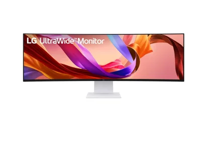 LG 49U950A-W, 49" 32:9 Curved UltraWide Dual QHD 5K 5120x1440 NANO IPS 1ms MBR, 144 Hz, 5ms, 400 cd/m2, 1000:1, HDR400, DCI-P3 98%,  USB Type-C, PD 90W, FreeSync, G-SYNC, PIP, 2 PBP, HDMI, DisplayPort, Speacer 2ch 10W, Tilt, Height, Swivel, Tiltan