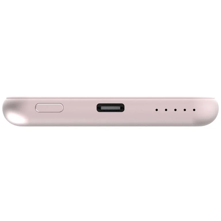 Външна батерия Verbatim MCP-5PK 5000mAh, USB-C PD 20W, магнитно безжично зареждане 15W, Pink