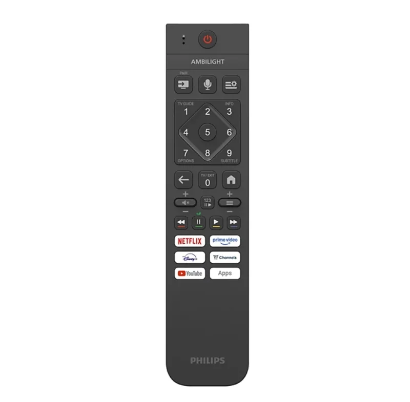 Philips 55PQS9011/12,  55" Ambligth TV, 4K QLED, 144 HZ VRR, P5 perfect, Dolby Vision 2, Dolby Atmos, WiFi 5, BT 5.4, Slim design, 40 W, Swivel Stand,AirPlay 2, Voice control