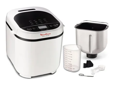 Tefal PF210138, Pain Dore, Breadmaker, 500/750/1 kg, 12 automatic programs, 720W, 3 Levels of crust roasting, LCD display, delayed start, white