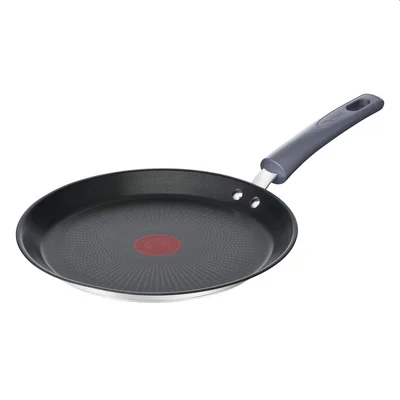 Тиган за палачинки Tefal Daily Cook G7313855 25 см, титаново незалепващо покритие, иноксов корпус
