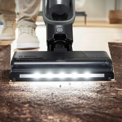 Вертикална прахосмукачка Bosch – BHH4GN28, Flexxo 2-в-1, 28V, 79 dB, с LED четка, сивa