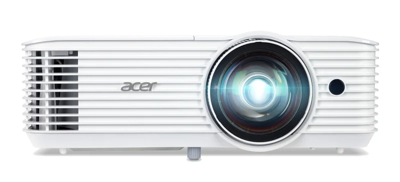 Acer Projector S1386WH, DLP, Short Throw, WXGA (1280x800), 3600 ANSI Lumens, 20 000:1, 1x, 3D ready, HDMI, VGA out, DC Out (5V/1A, USB-A), RCA, Audio in/out, Speaker 16W, Bluelight Shield, Bag, 3.1kg, 3Y, White