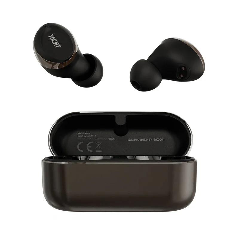 HiFuture Yacht Black Gold, High-end Metal TWS Earbuds, 5+15hours Play time, Premium Metallic Charge Case,  DynaBoost Bass Technology Inside, Bluetooth 5.3, IPX, Comfort Fit