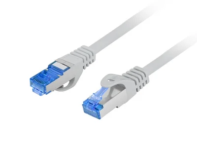 Мрежов кабел Lanberg CAT.6A S/FTP LSZH CCA 0.5m, сив
