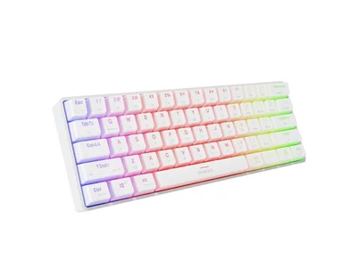 Геймърска механична клавиатура Genesis Thor 660 G2 Wireless RGB, бяла, Gateron Red