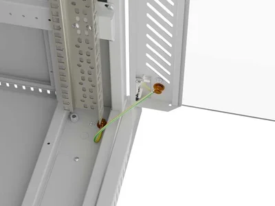 Комуникационен шкаф LANBERG – 32U/600x800, свободностоящ, 19", стъклена врата, сив