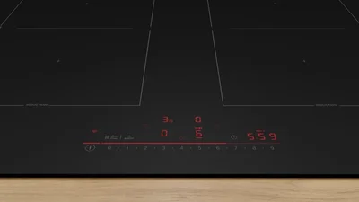 Bosch PVQ61CHB1E, SER8, Induction electric cooktop, 4 zones (2 CombiZones), DirectSelect, MoveMode (2 levels), PanBoost, frameless, 7,4 kW, HC, 60cm, Matt Black