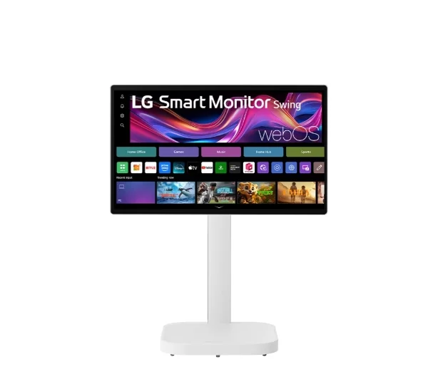 Монитор LG 32U889SA-W 31.5" IPS 4K UHD Touch Smart webOS, HDR10, DCI-P3 95%, 3x USB-C (PD 65W), 2x HDMI, Въртяща се стойка, Бял