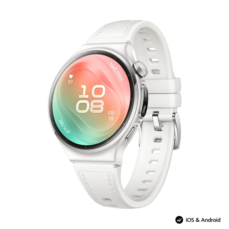 Смарт часовник HUAWEI – Watch 6 Leib-L19L, 1.38" LTPO OLED, 2GB RAM, 64GB, LTE, бял с каишка, комплект с FreeBuds 7i White
