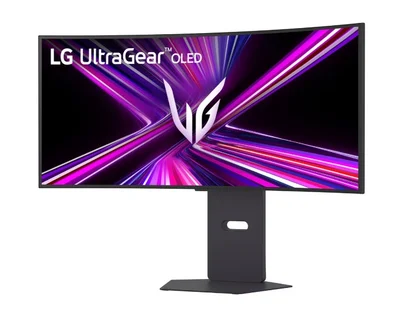 Монитор LG UltraGear 34GX900A-B 34" OLED WQHD 240Hz Curved 21:9, FreeSync, G-Sync, HDR10, USB-C, Височинно регулиране, Вградени говорители, Черен