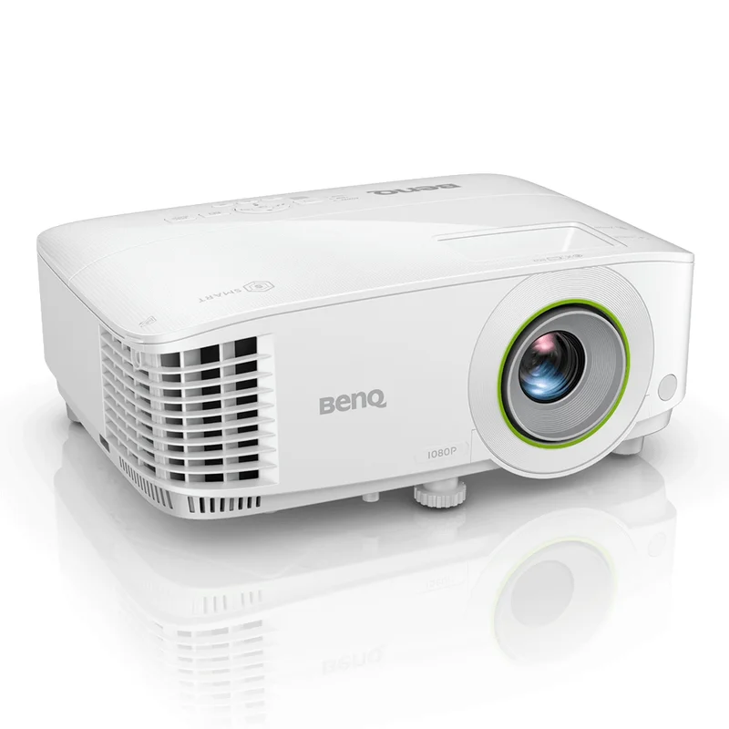 BenQ EH600 DLP 1080P, 16:9, 3500lm, Wireless Android-based Smart Projector 1.1X, Throw Ratio 1.47-1.62, HDMIx2 (1 for wireless dongle), Wireless projection (support Android, iOS, Windows,MAC,Chrome), Dual Band WiFi, BT 4.0, up to 15000 hrs, 2.5 Kg, White