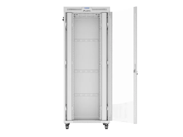 Lanberg rack cabinet 19" free-standing 42U/800x1000 (flat pack) with glass door lcd grey v2