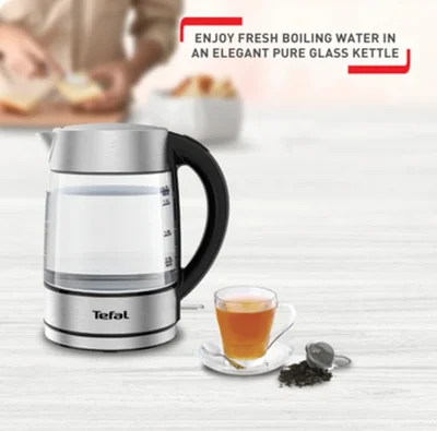 Tefal KI772D38, Kettle GLASS 1.7L INOX EE