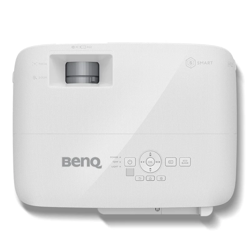 BenQ EW600, Wireless Android-based Smart Projector, DLP, WXGA (1280x800), 16:10, 3600 Lumens, 20000:1, Zoom 1.1x, Speaker 2W, USB Reader for PC-Less Presentations, Built-in Firefox, BT 4.0, Dual Band WiFi, 3D, Lamp 200W, up to 15000 hrs, 2.5 Kg, White