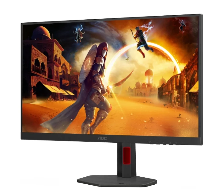 AOC Q27G4SRU, 27" Fast IPS WLED, 2560x1440@320Hz, 1ms GtG, 0.3ms MPRT, 450cd m2, 1000:1, Adaptive Sync, FlickerFree, Low Blue Light,  2Wx2, Tilt, Height Adjust, Pivot, Swivel, 2xHDMI, DP, USB hub