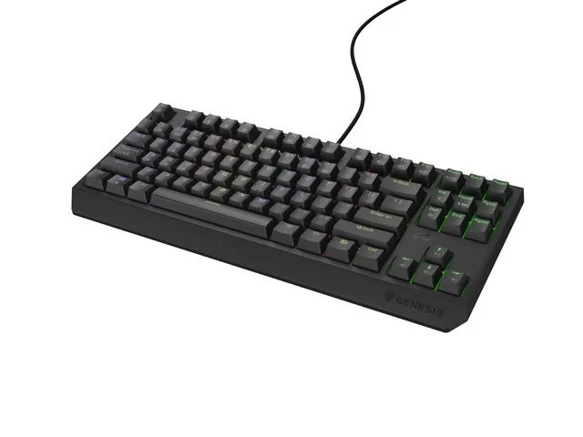 Геймърска клавиатура Genesis Thor 230 TKL RGB Outemu Brown Hot Swap, Черна