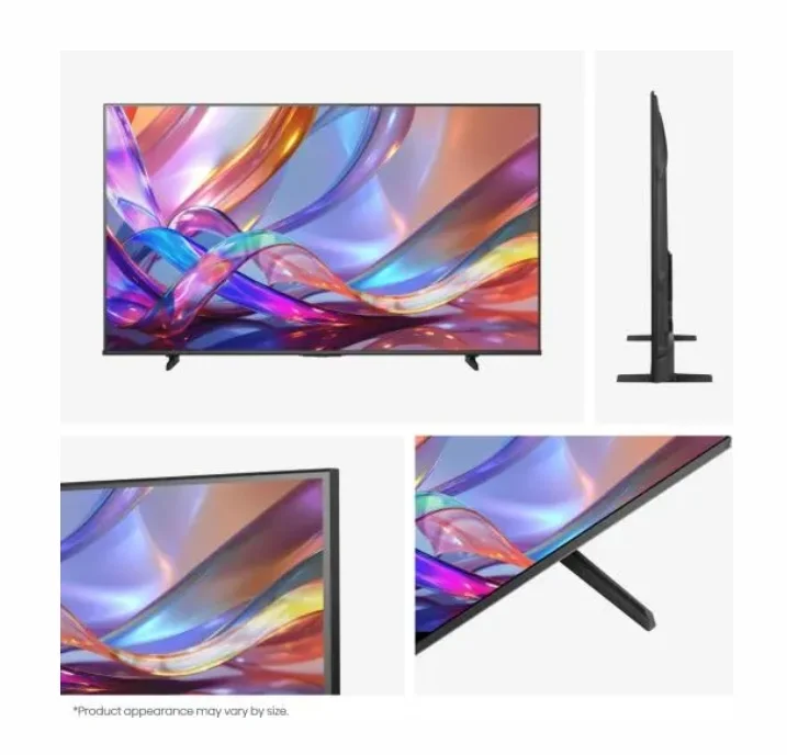 Hisense 50" E7S, 4K Ultra HD 3840x2160, QLED, Quantum Dot, HDR 10+, HLG, Dolby Vision, DTS Virtual X, Smart TV, WiFi, Light Sensor, BT, Anyview Cast, 3xHDMI, 2xUSB, LAN, CI+, DVB-T2/C/S2, Black