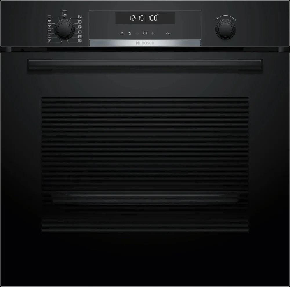 Bosch HBG579EB7, SER6, Oven A+, Pyro+Hydro, 14 HM, TFT display, AutoPilot 40, 1 lvl rail, SoftClose&SoftOpen, Air Fry tray, black
