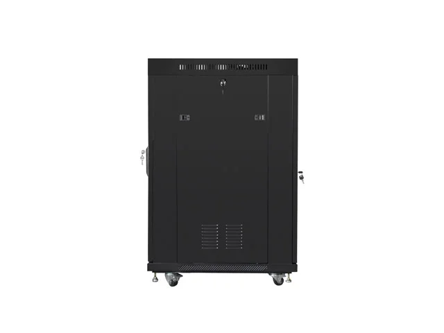 Lanberg rack cabinet 19" free-standing 22U/600x800 (flat pack) with glass door lcd black v2