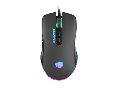 Геймърска мишка Fury Scrapper 6400 DPI оптична, RGB подсветка, софтуер, 7 бутона, черна